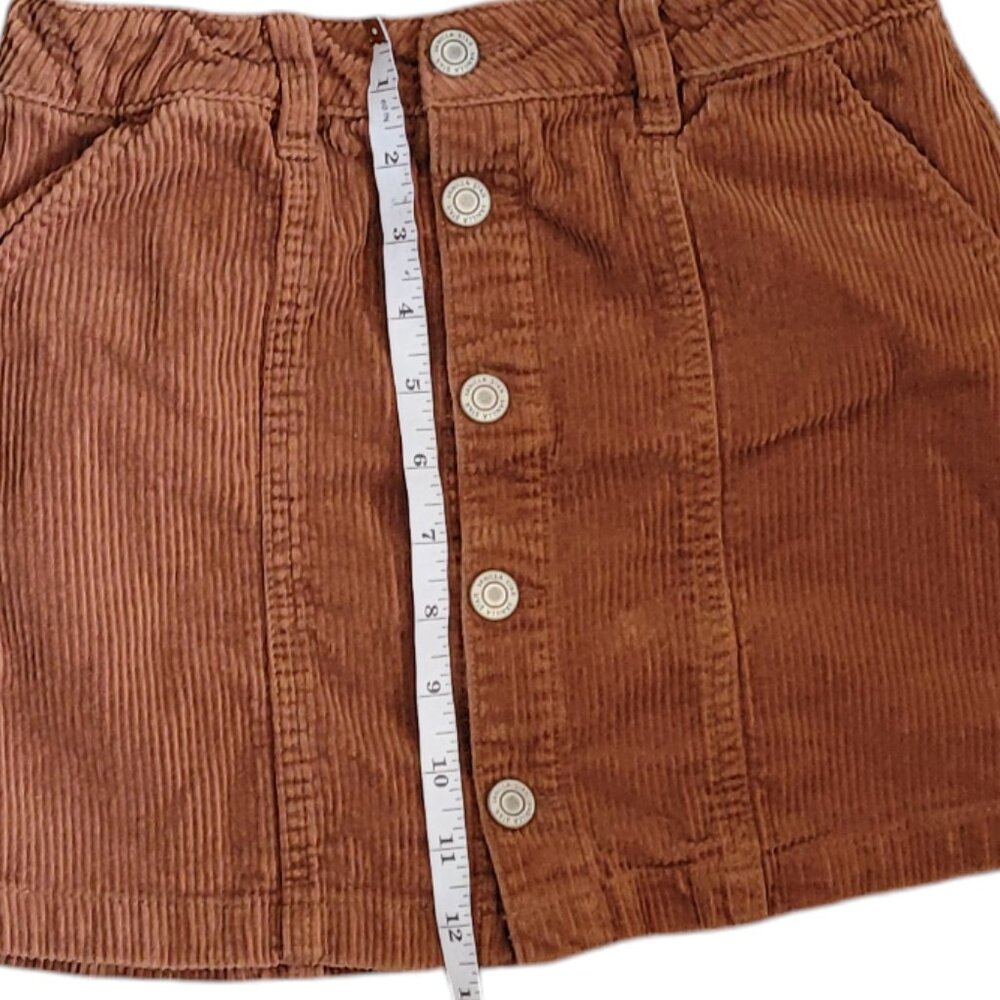Vanillastar Girls Cordoroy button front skirt Girl's Size 12 - Picture 4 of 7